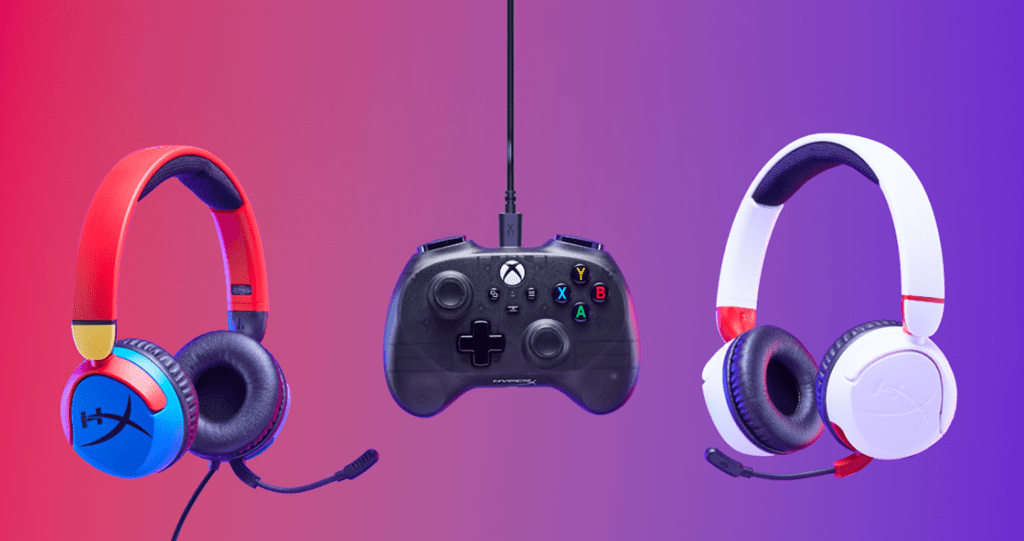 Slúchadlá HyperX Cloud Mini a
káblový gamepad Clutch Tanto Mini