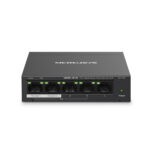 stolný gigabitový PoE+ prepínač Mercusys MS105GP