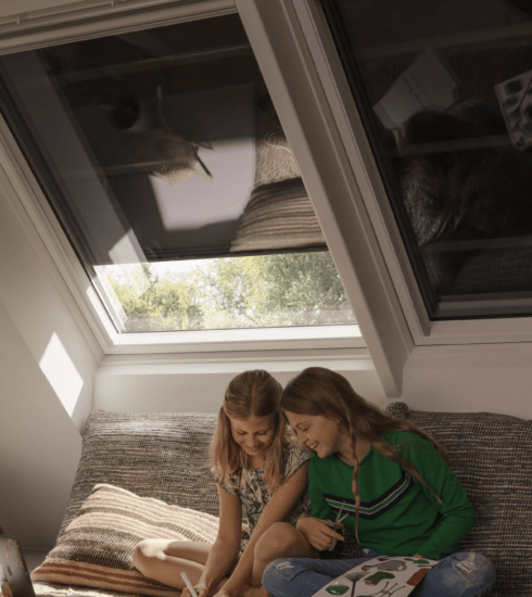 Velux, strešné okná, tienenie