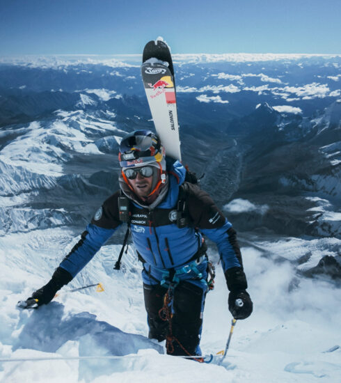 Andrzej Bargiel during the summit push on Mount Everest, Nepal on September 22, 2025. // Bartłomiej Pawlikowski / Red Bull Content Pool // SI202509240922 // Usage for editorial use only //